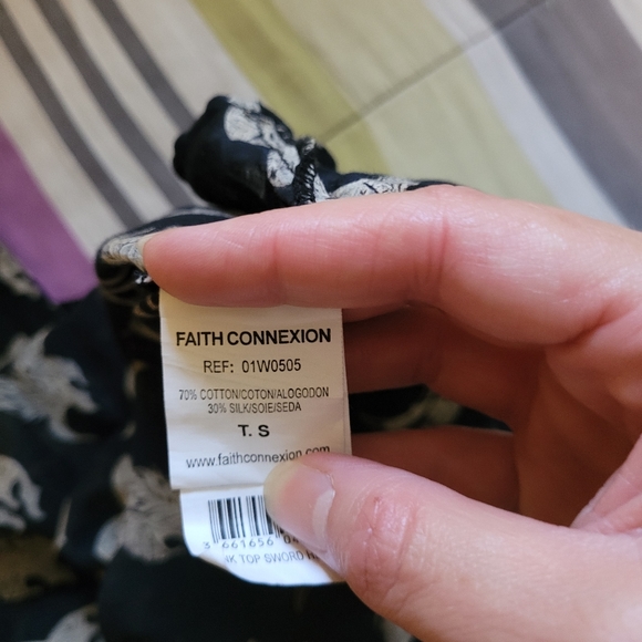 Faith Connexion Viking Helmet Print Tank, VGUC, Size S - Picture 6 of 6